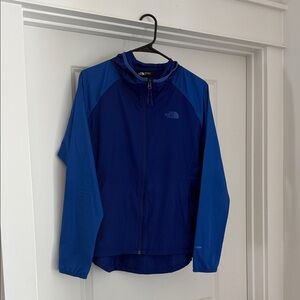 The North Face Two-Tone Blue Hooded Windbreaker